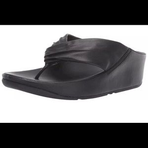 Fit Flops Size 9 Black Leather